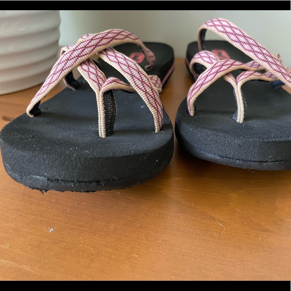 Teva Black Sandals with Pink Straps - Picture 7 of 7